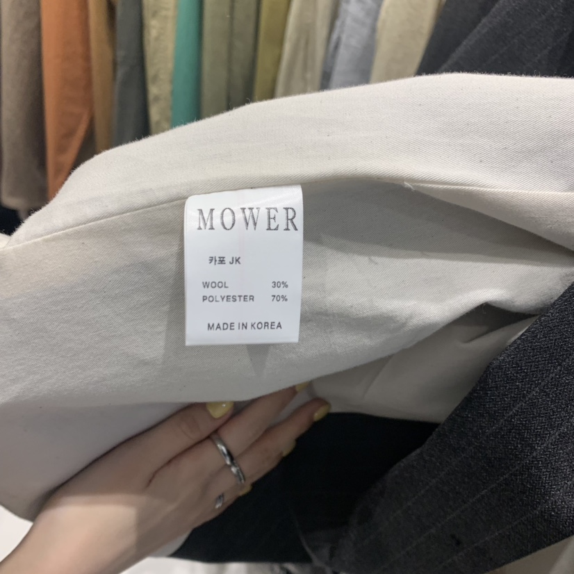 MOWER直郵韓國代購女裝新品職業時尚休閑熱賣推薦真品24秋冬夾克MOWER夾克