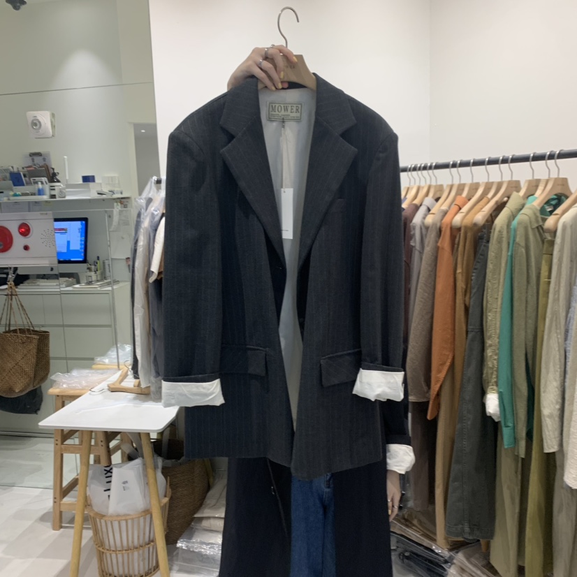 MOWER直郵韓國代購女裝新品職業時尚休閑熱賣推薦真品24秋冬夾克MOWER夾克