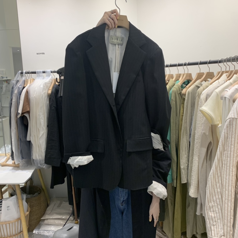 MOWER直郵韓國代購女裝新品職業時尚休閑熱賣推薦真品24秋冬夾克MOWER夾克圖色2