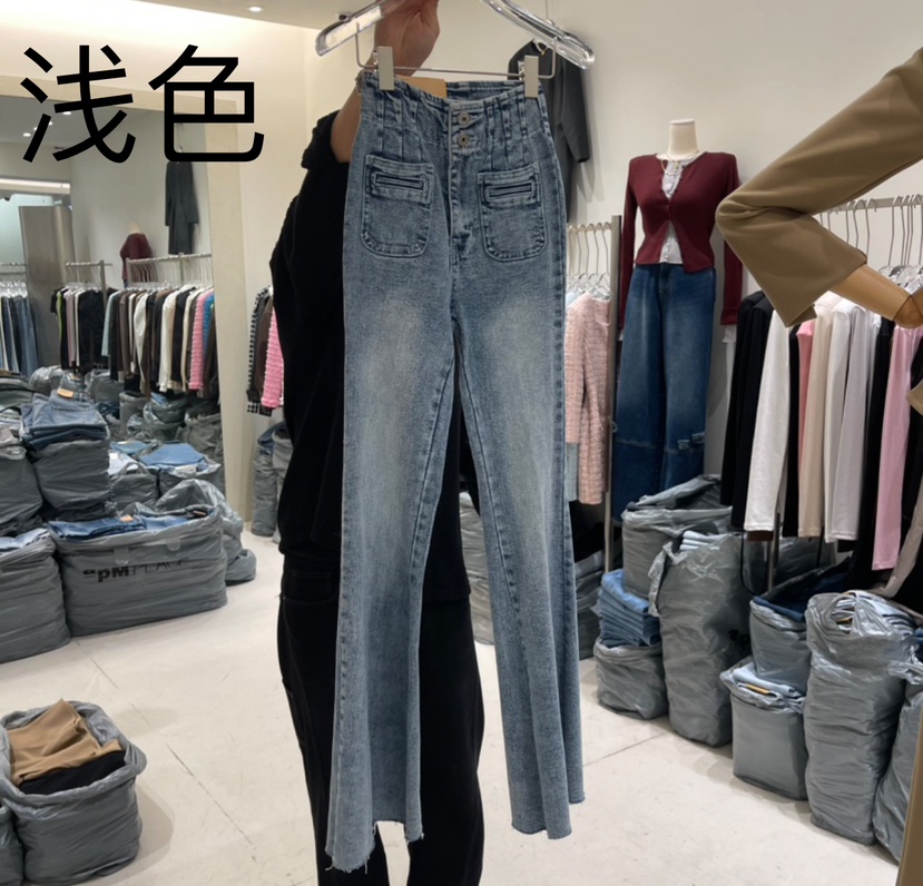 MAGNOLIA36-P韓國直郵東大門實拍女裝新款推薦熱賣牛仔褲MAGNOLIA36-P牛仔褲圖色1