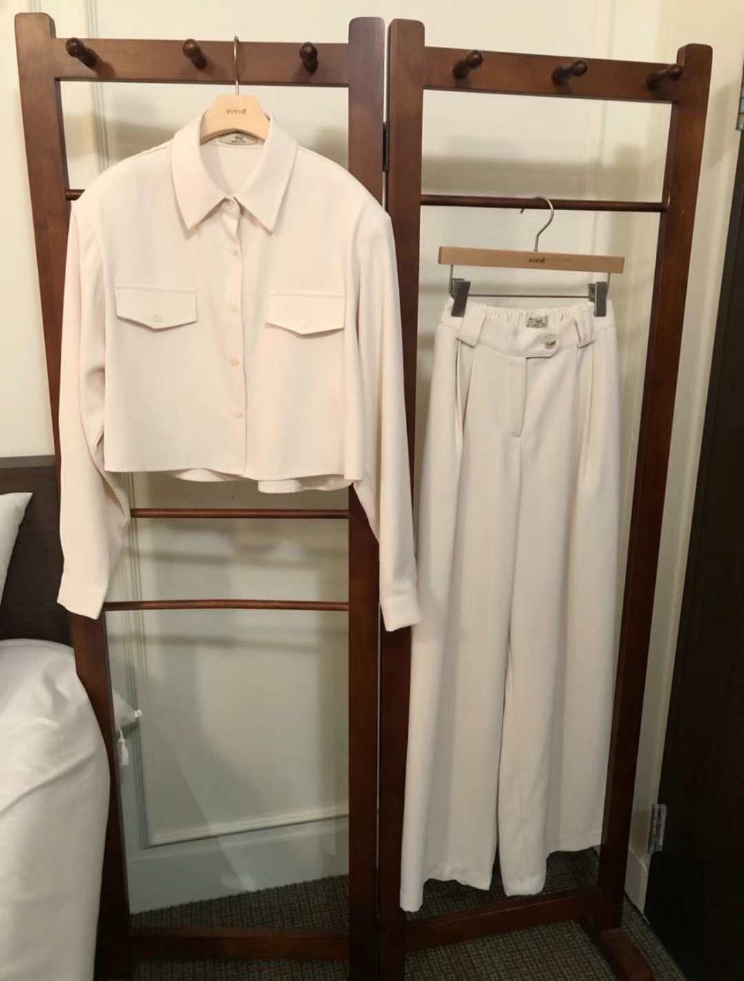 VIVID直郵韓國代購女裝新品24秋冬職業熱賣真品休閑人氣套裝VIVID套裝