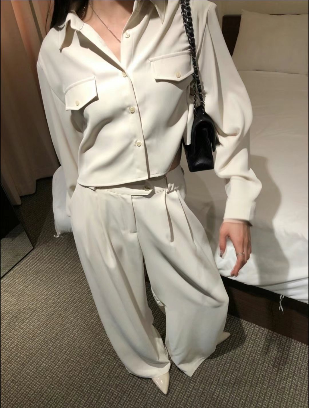 VIVID直郵韓國代購女裝新品24秋冬職業熱賣真品休閑人氣套裝VIVID套裝圖色2