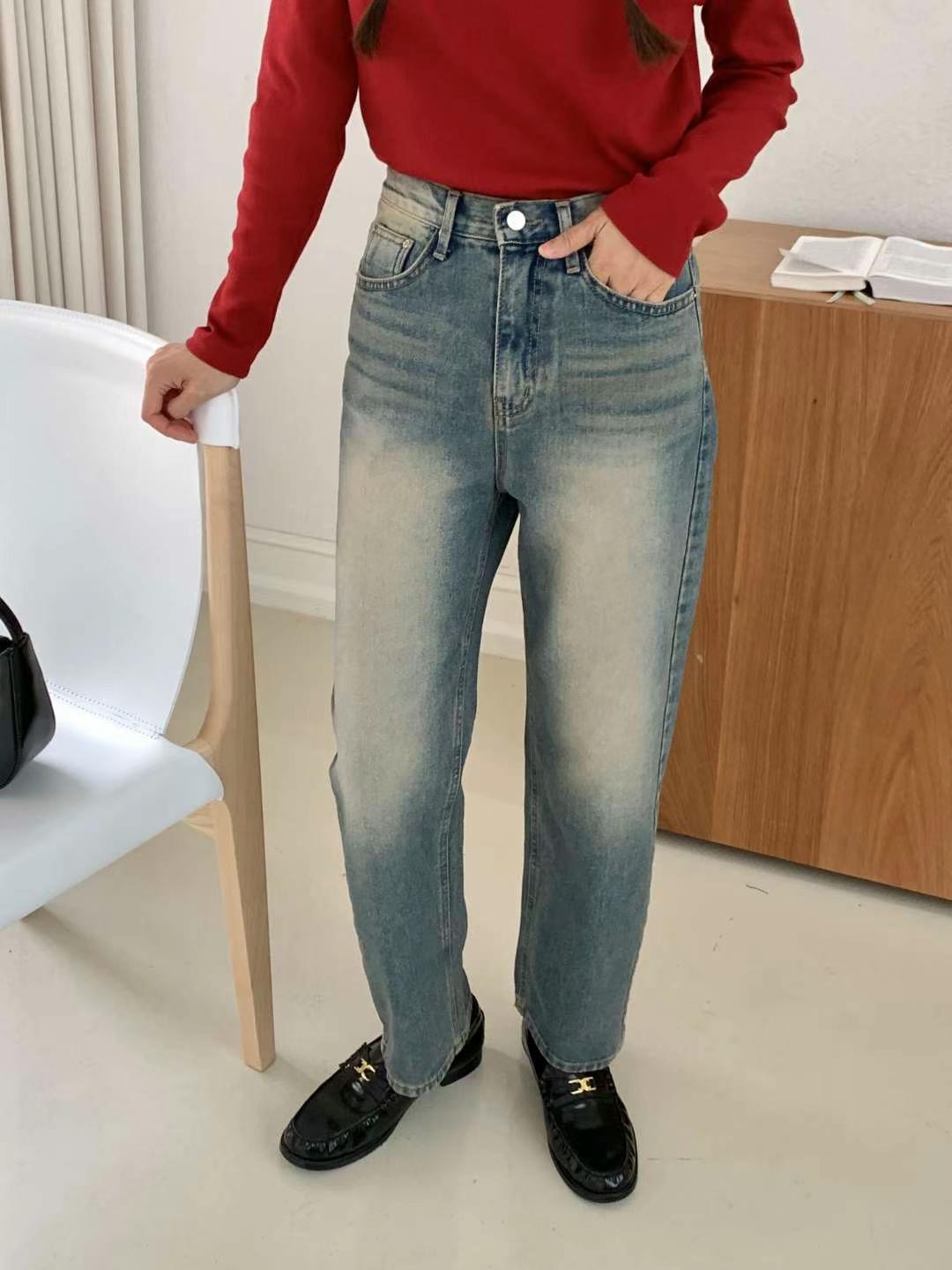 MISSJEAN韓國直郵女裝新款熱賣時尚推薦人氣24秋冬牛仔褲MISSJEAN牛仔褲
