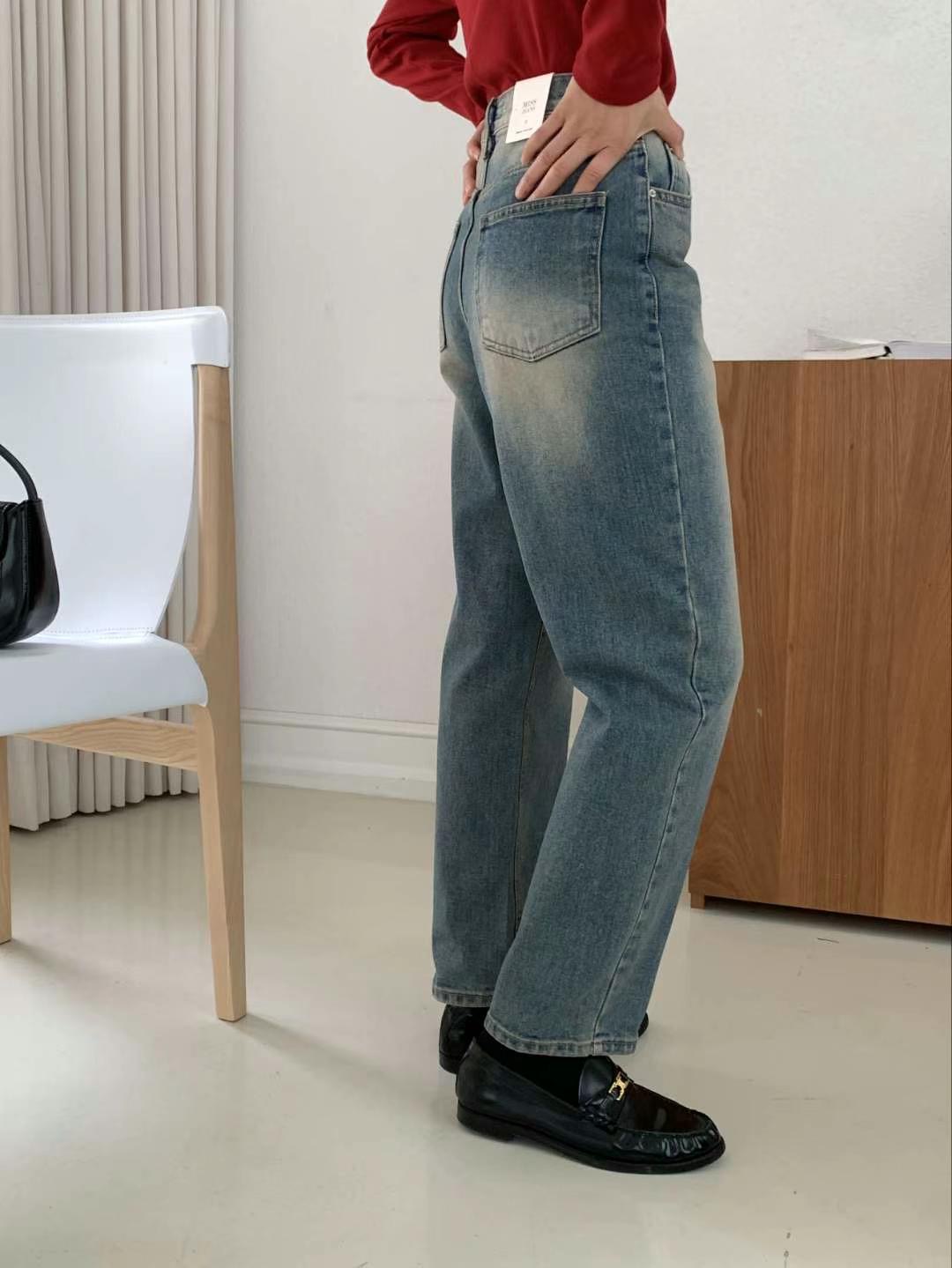 MISSJEAN韓國直郵女裝新款熱賣時尚推薦人氣24秋冬牛仔褲MISSJEAN牛仔褲