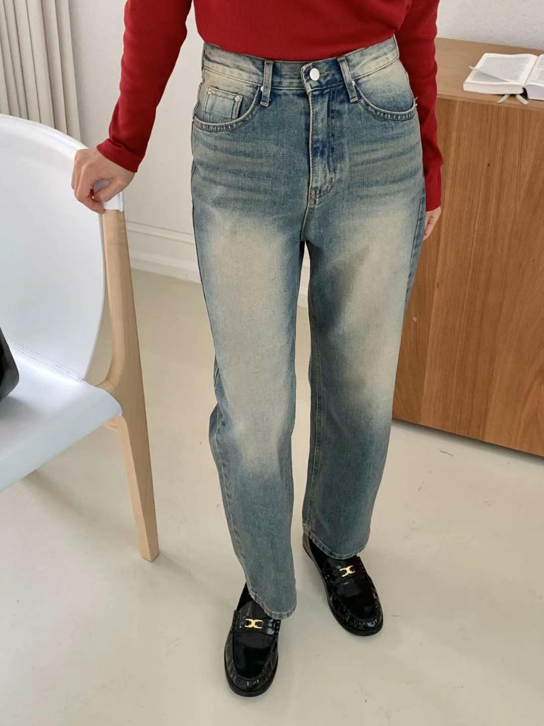 MISSJEAN韓國直郵女裝新款熱賣時尚推薦人氣24秋冬牛仔褲MISSJEAN牛仔褲