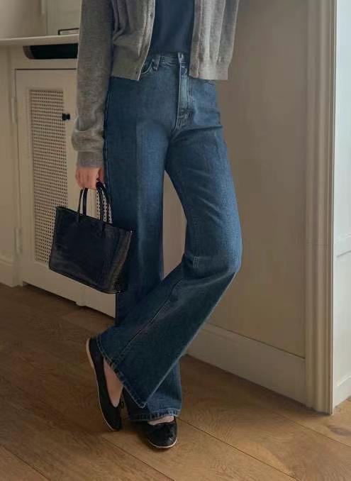MISSJEAN韓國直郵東大門代購女裝新款24秋冬熱賣真品牛仔褲MISSJEAN牛仔褲