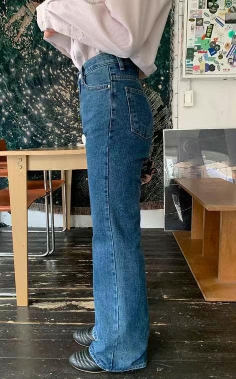 MISSJEAN韓國直郵東大門代購女裝新款24秋冬熱賣真品牛仔褲MISSJEAN牛仔褲