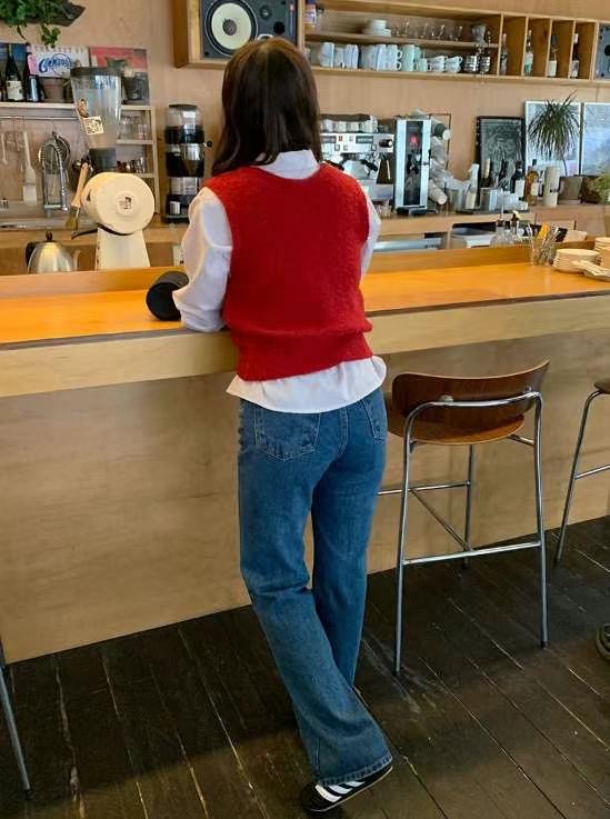 MISSJEAN韓國直郵東大門代購女裝新款24秋冬熱賣真品牛仔褲MISSJEAN牛仔褲