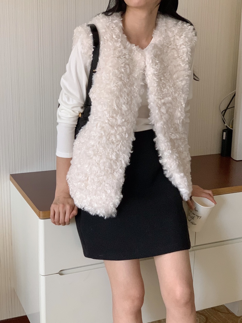 FRILL-T韓國直郵東大門實拍女裝新品24秋冬人氣休閑馬甲FRILL-T馬甲圖色2
