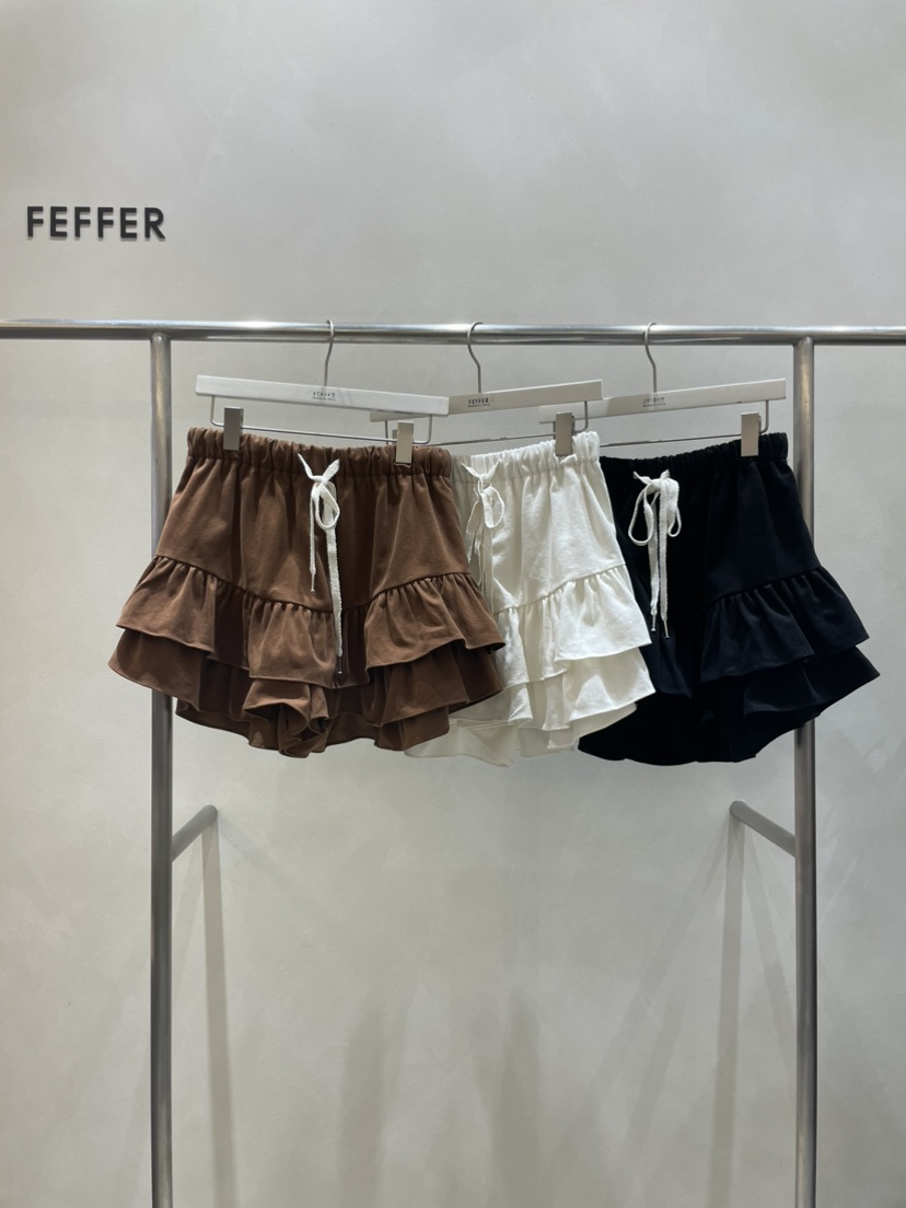 FEFFER韓國直郵女裝新品真品人氣休閑熱賣24秋冬時尚短褲FEFFER短褲