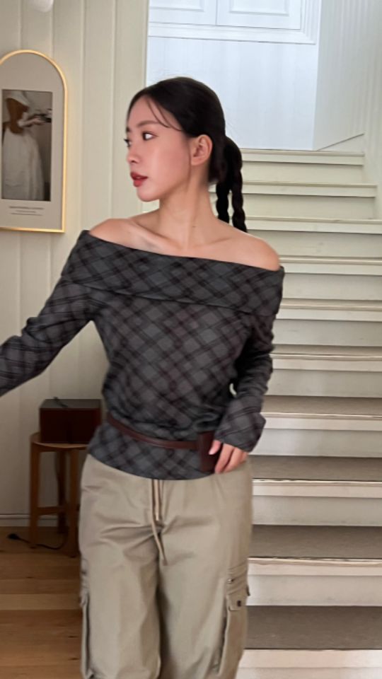 by hey/To Sewing韓國直郵女裝新品時尚人氣24秋冬長袖T恤BY HEY/TO SEWING長袖T恤