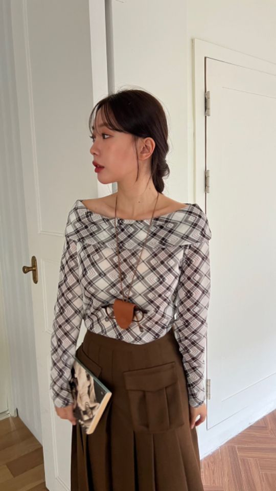 by hey/To Sewing韓國直郵女裝新品時尚人氣24秋冬長袖T恤BY HEY/TO SEWING長袖T恤