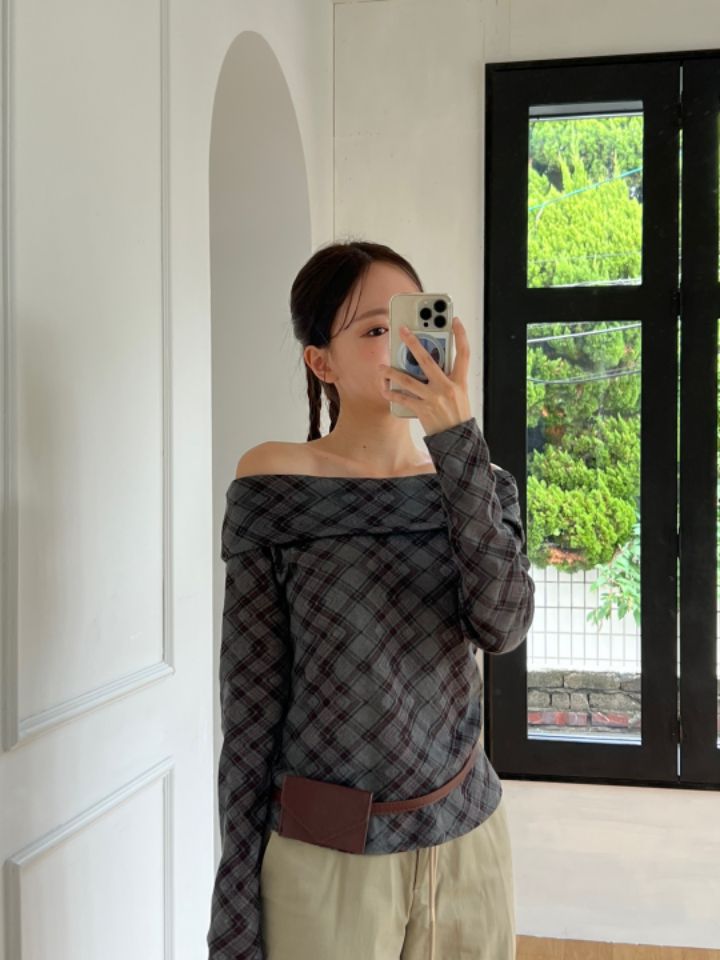 by hey/To Sewing韓國直郵女裝新品時尚人氣24秋冬長袖T恤BY HEY/TO SEWING長袖T恤