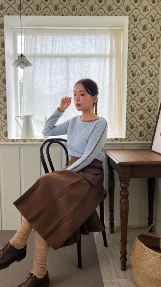 by hey/To Sewing直郵韓國代購女裝新品人氣真品24秋冬針織衫BY HEY/TO SEWING針織衫