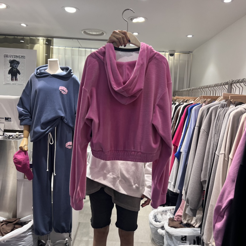 THE LOT/ LOT韓國直郵女裝新品24秋冬熱賣真品衛衣拉鏈THE LOT/ LOT衛衣