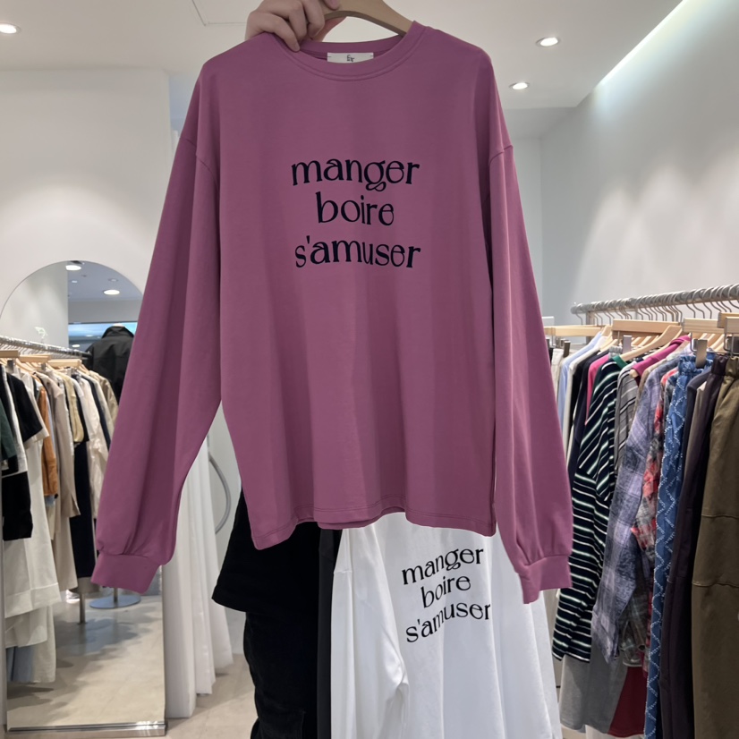 FAR直郵韓國代購女裝新品時尚真品熱賣休閑人氣推薦長袖T恤X-MOOD長袖T恤圖色2