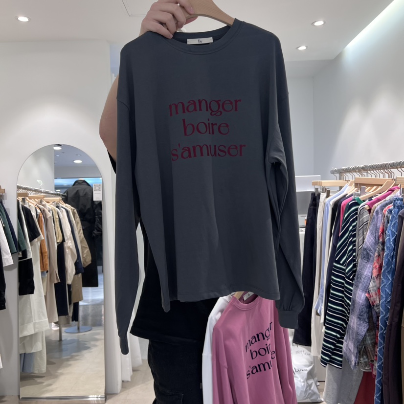 FAR直郵韓國代購女裝新品時尚真品熱賣休閑人氣推薦長袖T恤X-MOOD長袖T恤圖色3