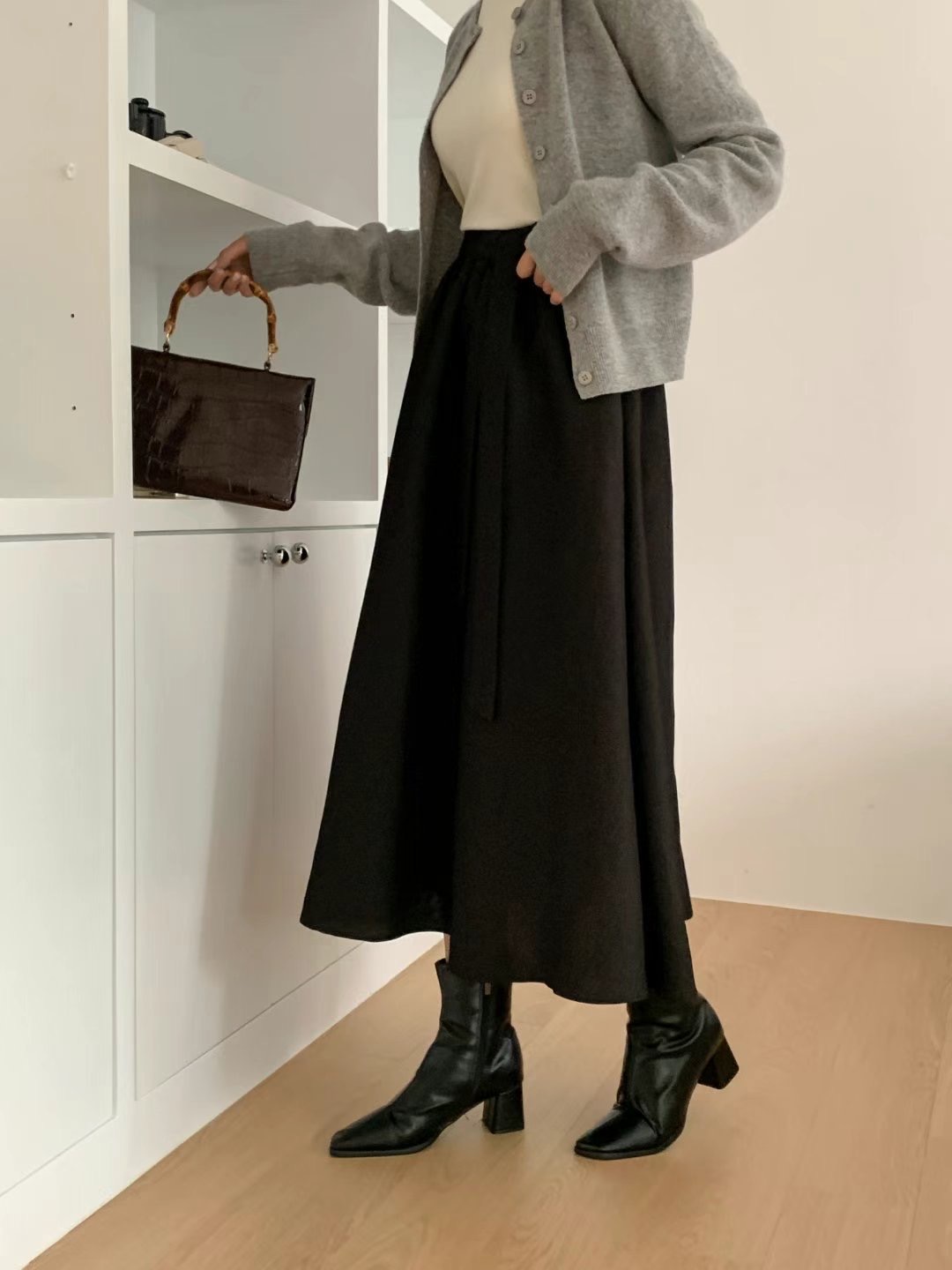 BASIC FEMME-OT韓國直郵東大門代購女裝新品時尚真品長裙BASIC FEMME長裙