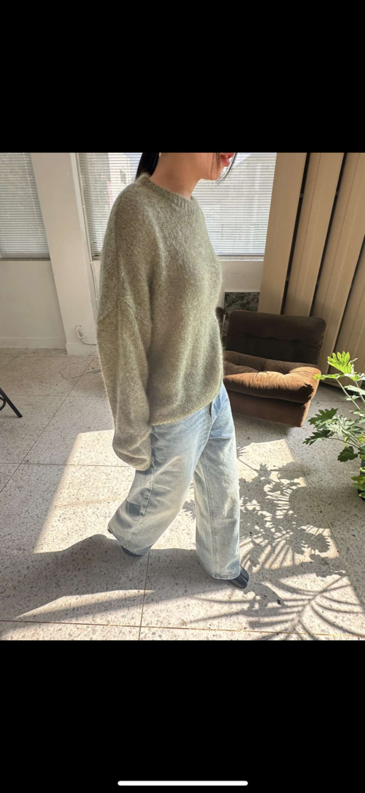 OVERFLOW韓國直郵女裝新款推薦休閑時尚真品24秋冬針織衫馬海毛OVERFLOW針織衫