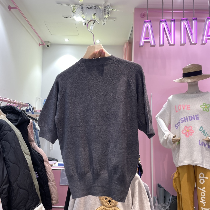 ANNA韓國直郵女裝新品休閑推薦熱賣真品時尚24秋冬針織衫ANNA針織衫