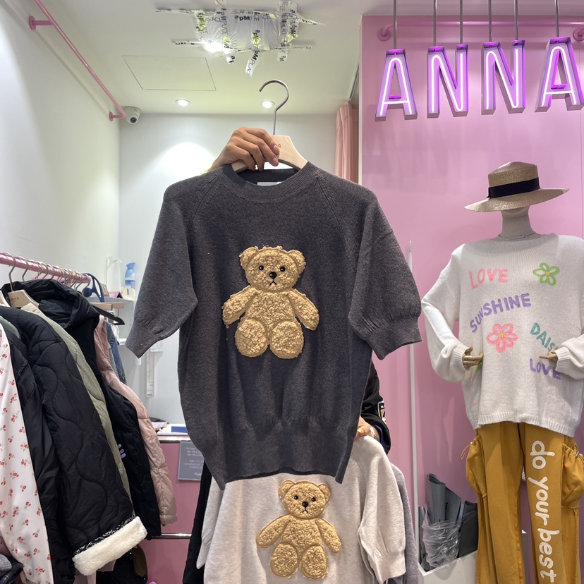 ANNA韓國直郵女裝新品休閑推薦熱賣真品時尚24秋冬針織衫ANNA針織衫圖色4