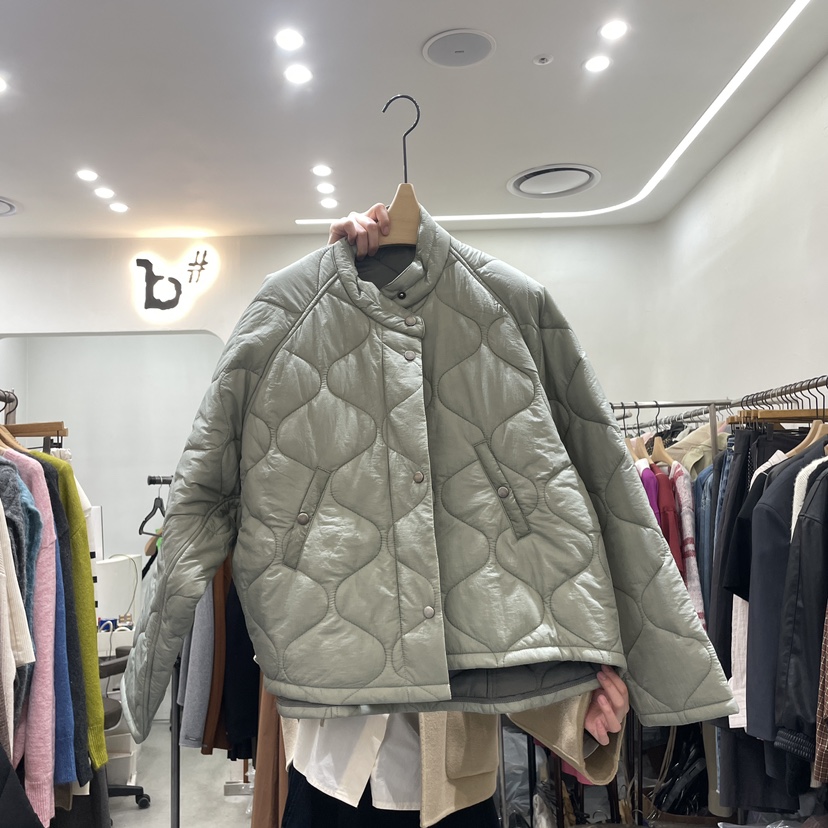 b#/BISHOP韓國直郵東大門實拍女裝新品熱賣24秋冬短款棉服填充b#/BISHOP短款棉服圖色4