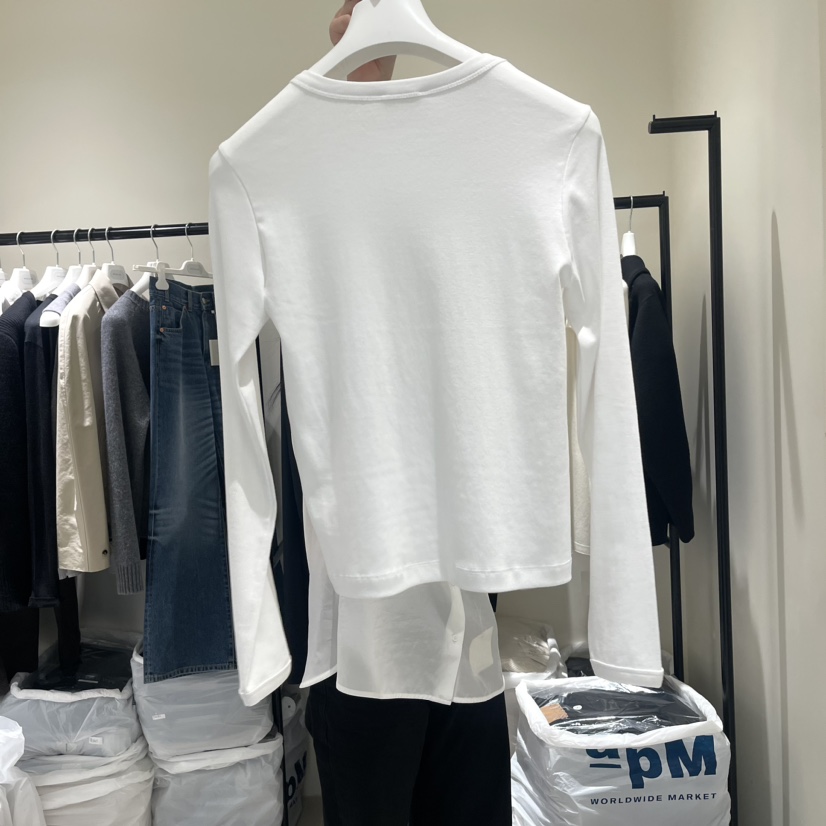 MASCULINE韓國直郵女裝新品休閑職業推薦人氣24秋冬長袖T恤MASCULINE長袖T恤