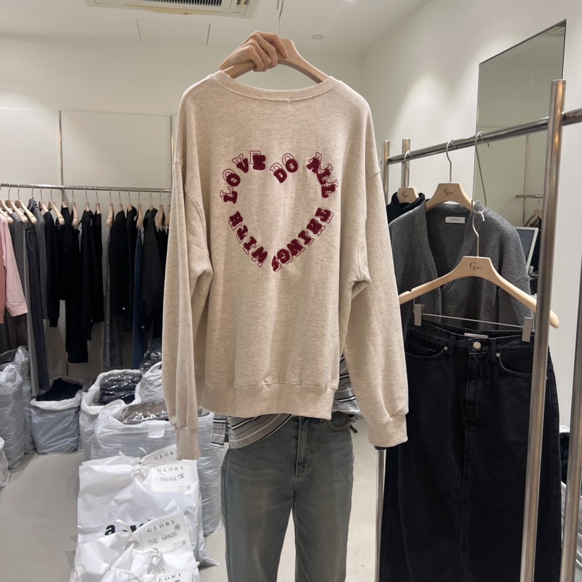 GLORY韓國直郵東大門實拍女裝新品真品職業人氣時尚衛衣刺繡GLORY衛衣