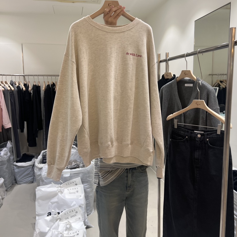 GLORY韓國直郵東大門實拍女裝新品真品職業人氣時尚衛衣刺繡GLORY衛衣圖色1