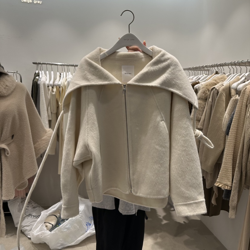 BEIGE GRAY韓國直郵東大門實拍女裝新款職業24秋冬真品夾克BEIGE GRAY夾克圖色1