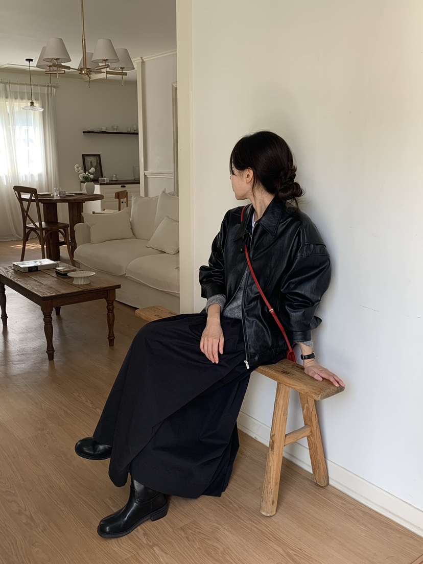 MEIL韓國直郵東大門代購女裝新款休閑職業時尚推薦夾克皮革MEIL夾克