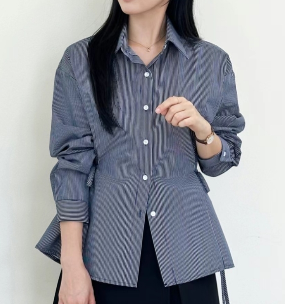 OUR HOUR韓國直郵東大門代購女裝新品推薦時尚職業襯衫蕾絲衫OUR HOUR襯衫/蕾絲衫圖色1
