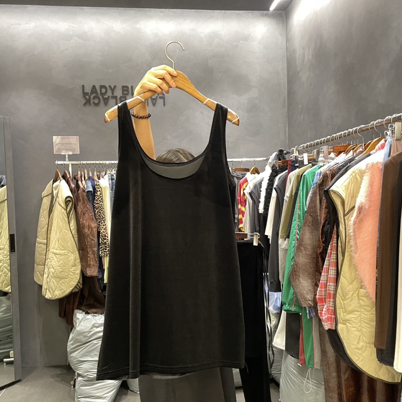 LADYBLACK直郵韓國代購女裝新品真品24秋冬時尚連衣裙天鵝絨LADYBLACK連衣裙圖色2