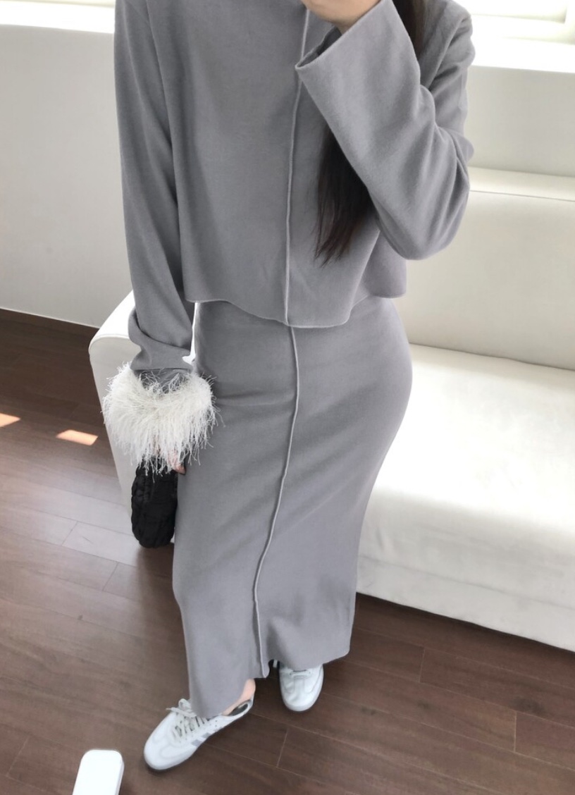 OEUF韓國直郵東大門實拍女裝新品時尚休閑推薦熱賣24秋冬長袖T恤OEUF長袖T恤