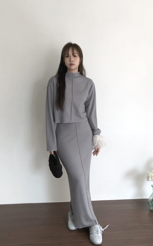 OEUF韓國直郵東大門實拍女裝新品時尚休閑推薦熱賣24秋冬長袖T恤OEUF長袖T恤