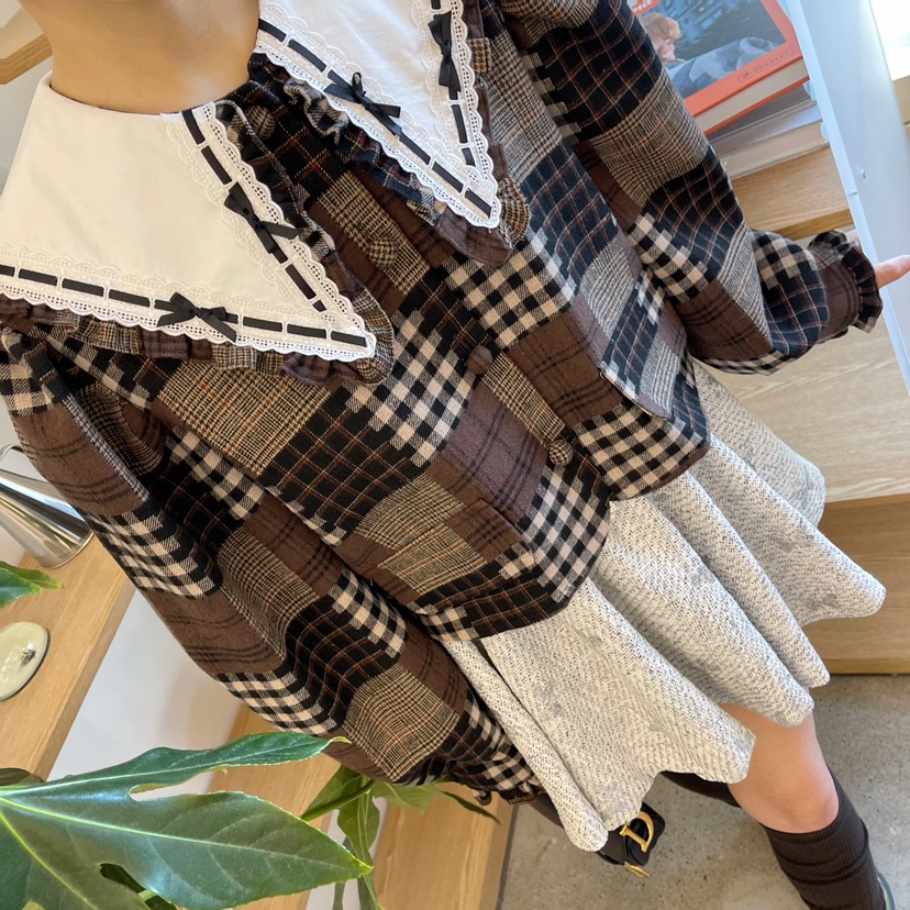 BOUTIQUE韓國直郵東大門實拍女裝新款休閑真品24秋冬短裙BOUTIQUE-L短裙