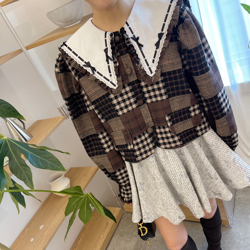 BOUTIQUE韓國直郵東大門實拍女裝新款休閑真品24秋冬短裙BOUTIQUE-L短裙