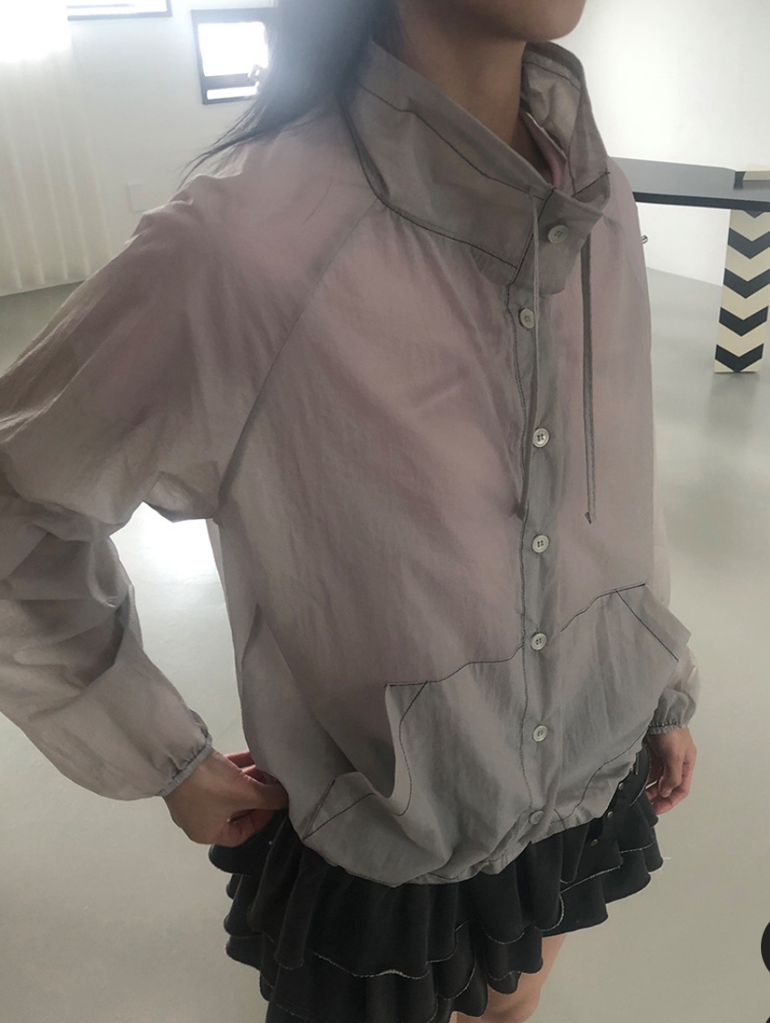 OEUF韓國直郵東大門實拍女裝新品推薦真品休閑熱賣24秋冬夾克OEUF夾克