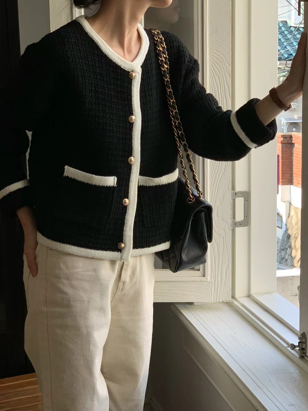 MICO直郵韓國代購女裝新款職業熱賣時尚推薦休閑24秋冬針織衫ALL OVER針織衫