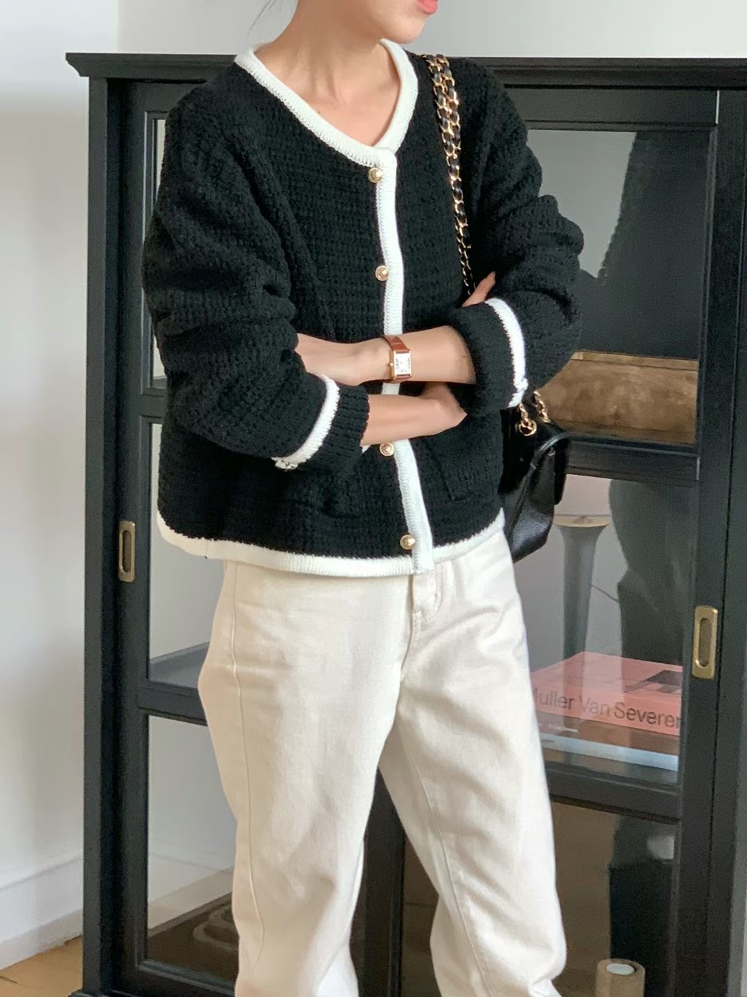 MICO直郵韓國代購女裝新款職業熱賣時尚推薦休閑24秋冬針織衫ALL OVER針織衫