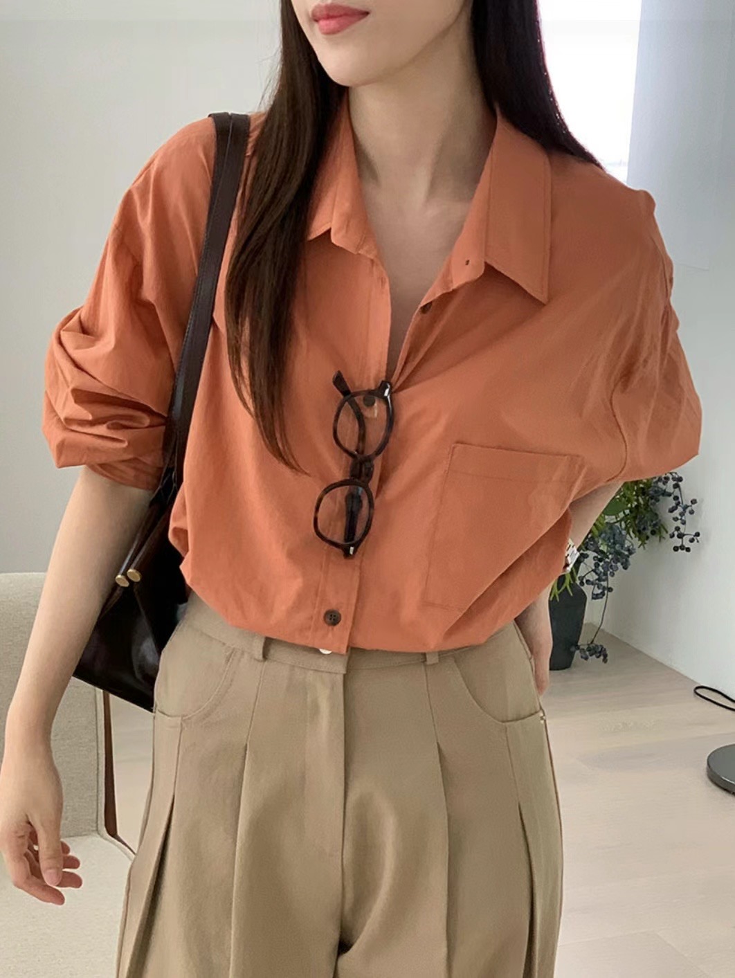 MICO韓國直郵東大門代購女裝新款時尚熱賣真品推薦襯衫蕾絲衫ALL OVER襯衫/蕾絲衫圖色2