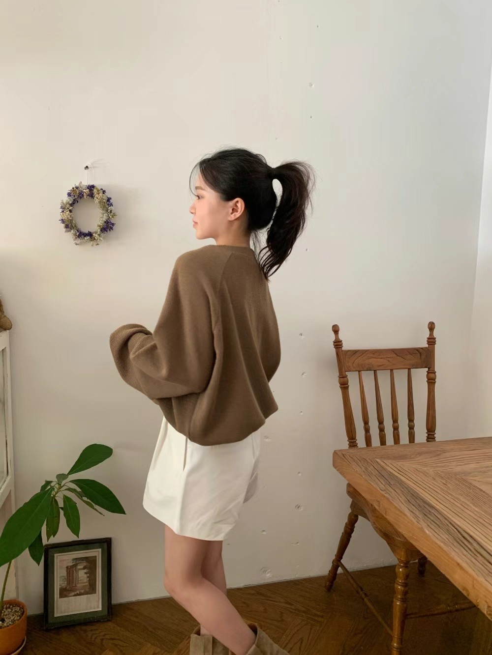 MICO直郵韓國代購女裝新品24秋冬時尚人氣推薦真品針織衫ALL OVER針織衫