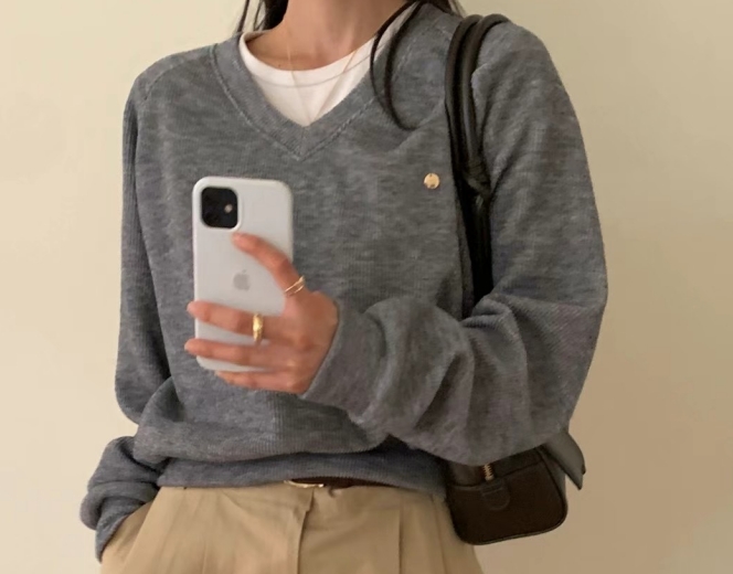 MICO直郵韓國代購女裝新品24秋冬時尚人氣推薦真品針織衫ALL OVER針織衫圖色3