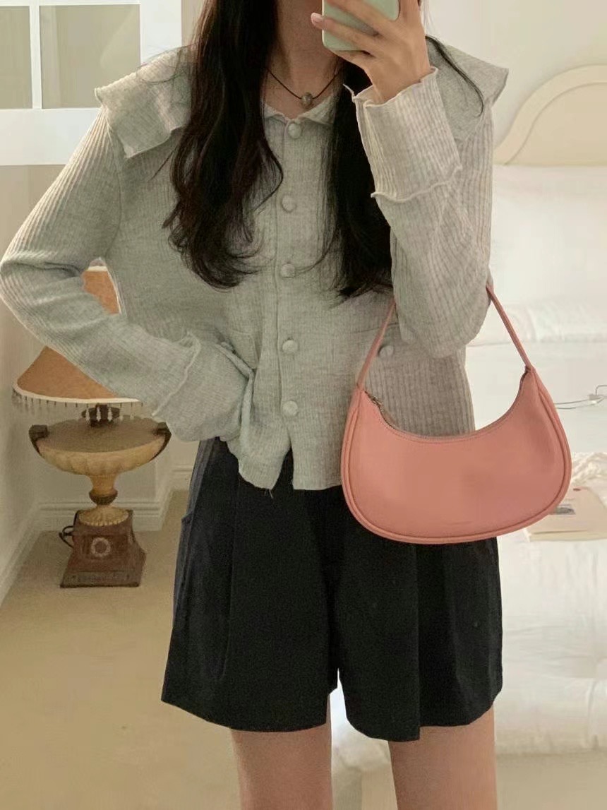 BUNNYFLOWER2韓國直郵東大門實拍女裝新款休閑真品時尚針織衫BUNNYFLOWER2針織衫