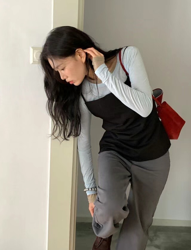 BUNNYFLOWER2韓國直郵東大門代購女裝新品人氣真品吊帶背心BUNNYFLOWER2吊帶/背心