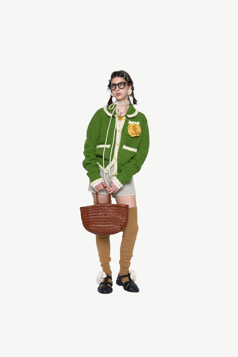 POLAROMO韓國直郵東大門代購女裝新品真品時尚休閑夾克手工POLAROMO夾克