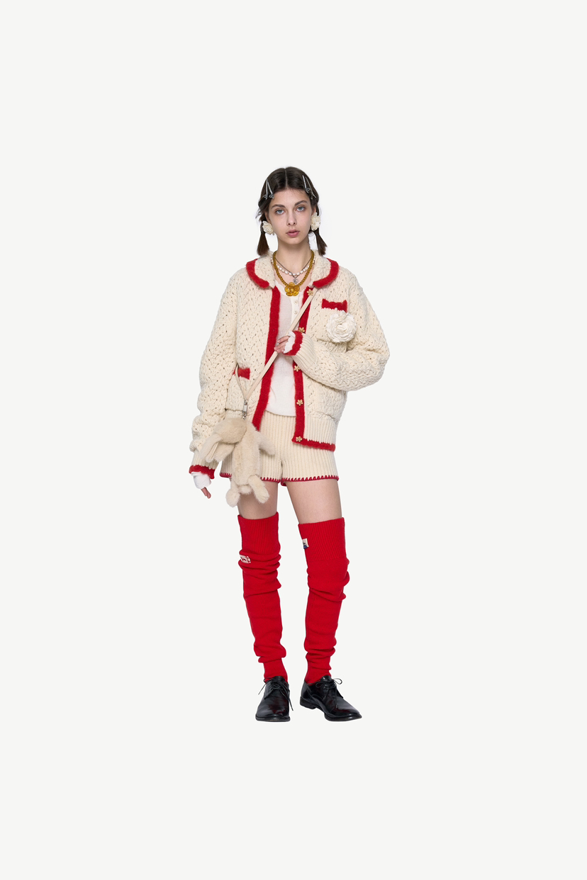POLAROMO韓國直郵東大門代購女裝新品真品時尚休閑夾克手工POLAROMO夾克