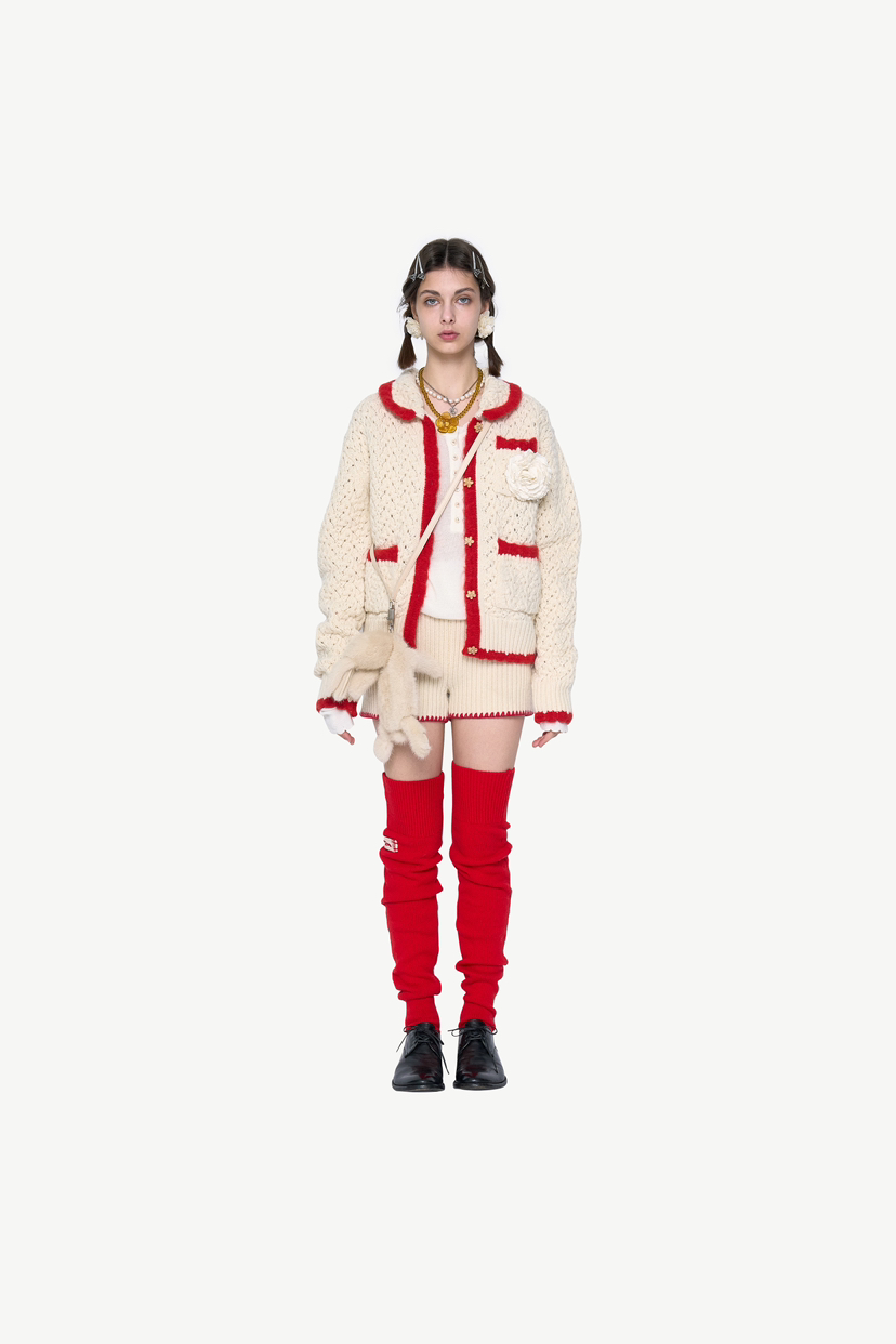 POLAROMO韓國直郵東大門代購女裝新品真品時尚休閑夾克手工POLAROMO夾克