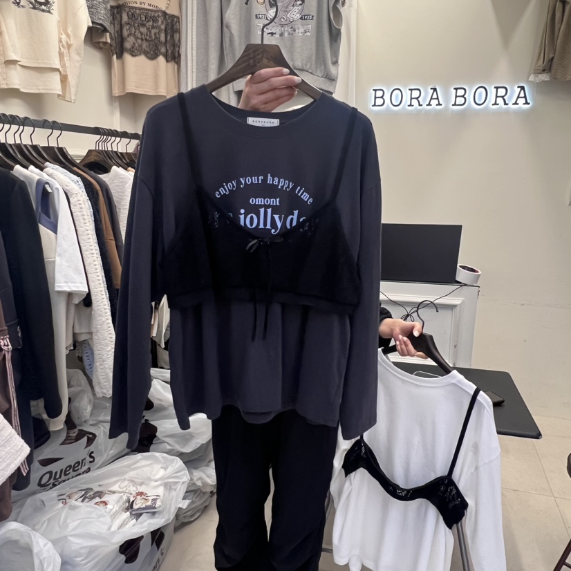 BORA BORA韓國直郵東大門代購女裝新品時尚真品人氣24秋冬套裝BORA BORA套裝圖色2