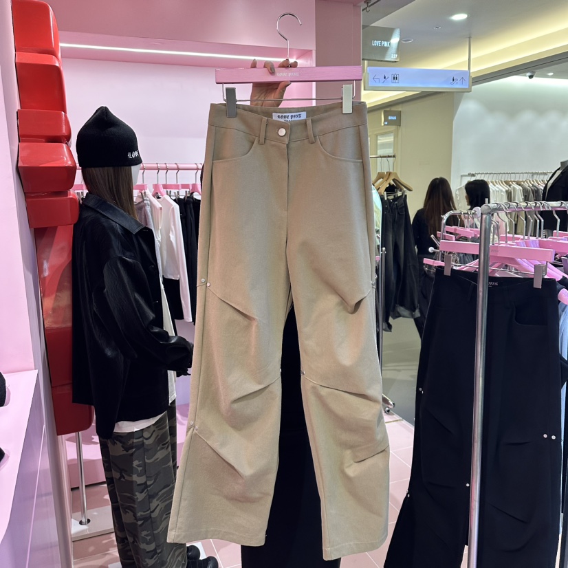 LOVE PINK直郵韓國代購女裝新款24秋冬熱賣推薦休閑休閑褲LOVE PINK休閑褲圖色1